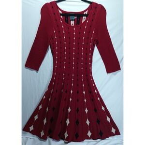 Gabby Skye Queen Of Spades Sweater Dress. Small.